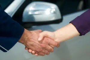 Onderhandeling voor auto